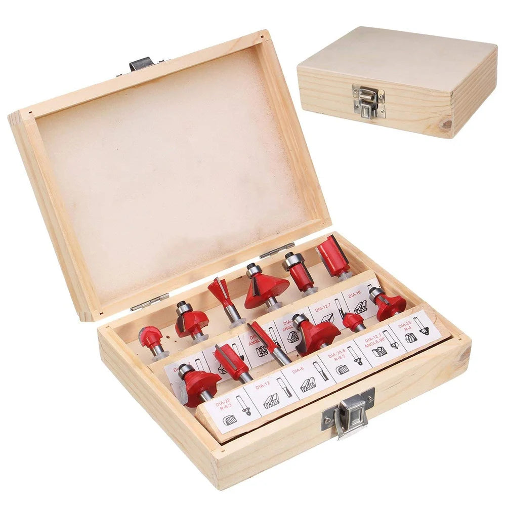 Premium Carbide Router Bit Set