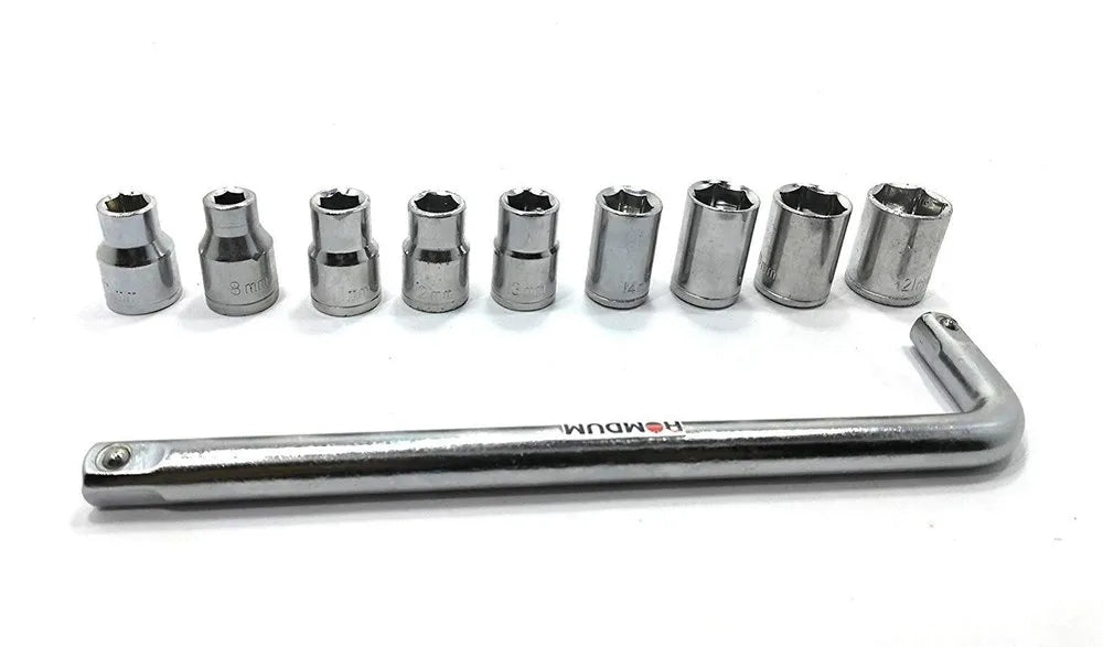 10-Pc Metric Socket Set