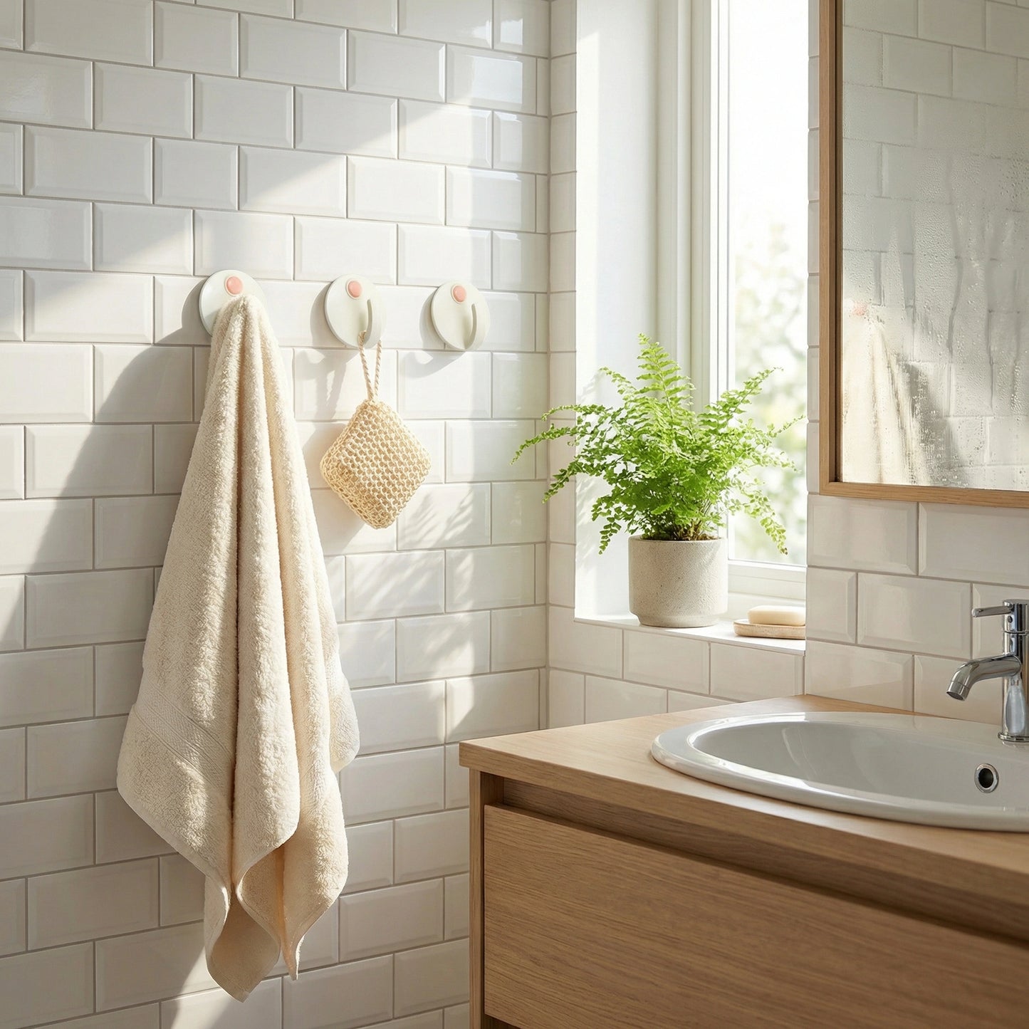 Heavy-Duty Self-Adhesive Wall Hooks