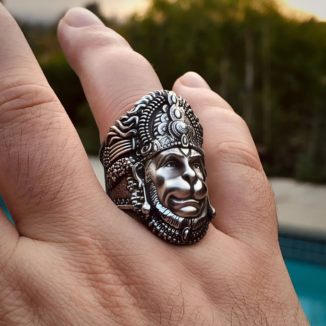 Hanuman Ring Sterling Silver