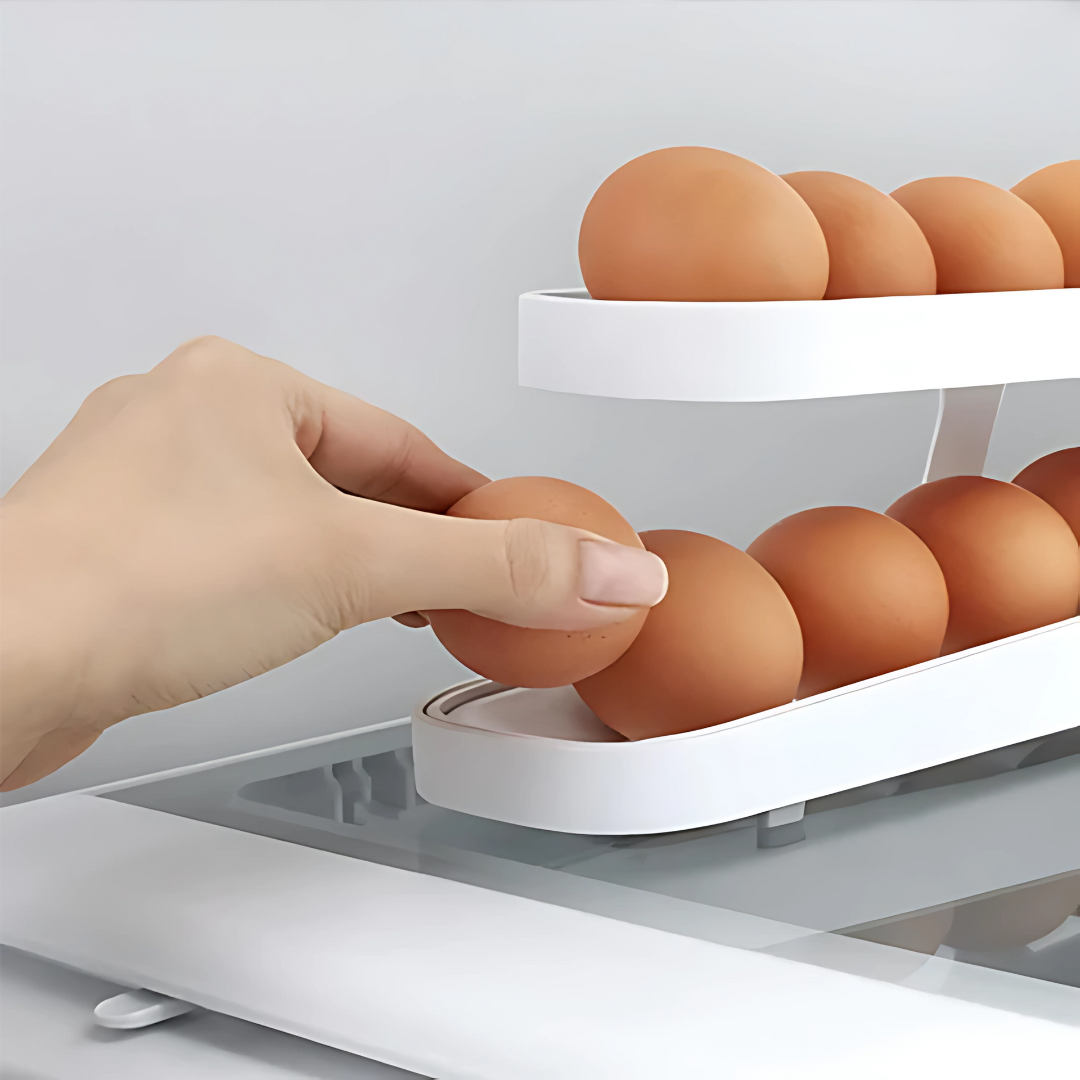 Automatically Rolling Egg Holder