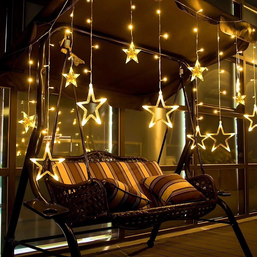 Star Curtain String Lights