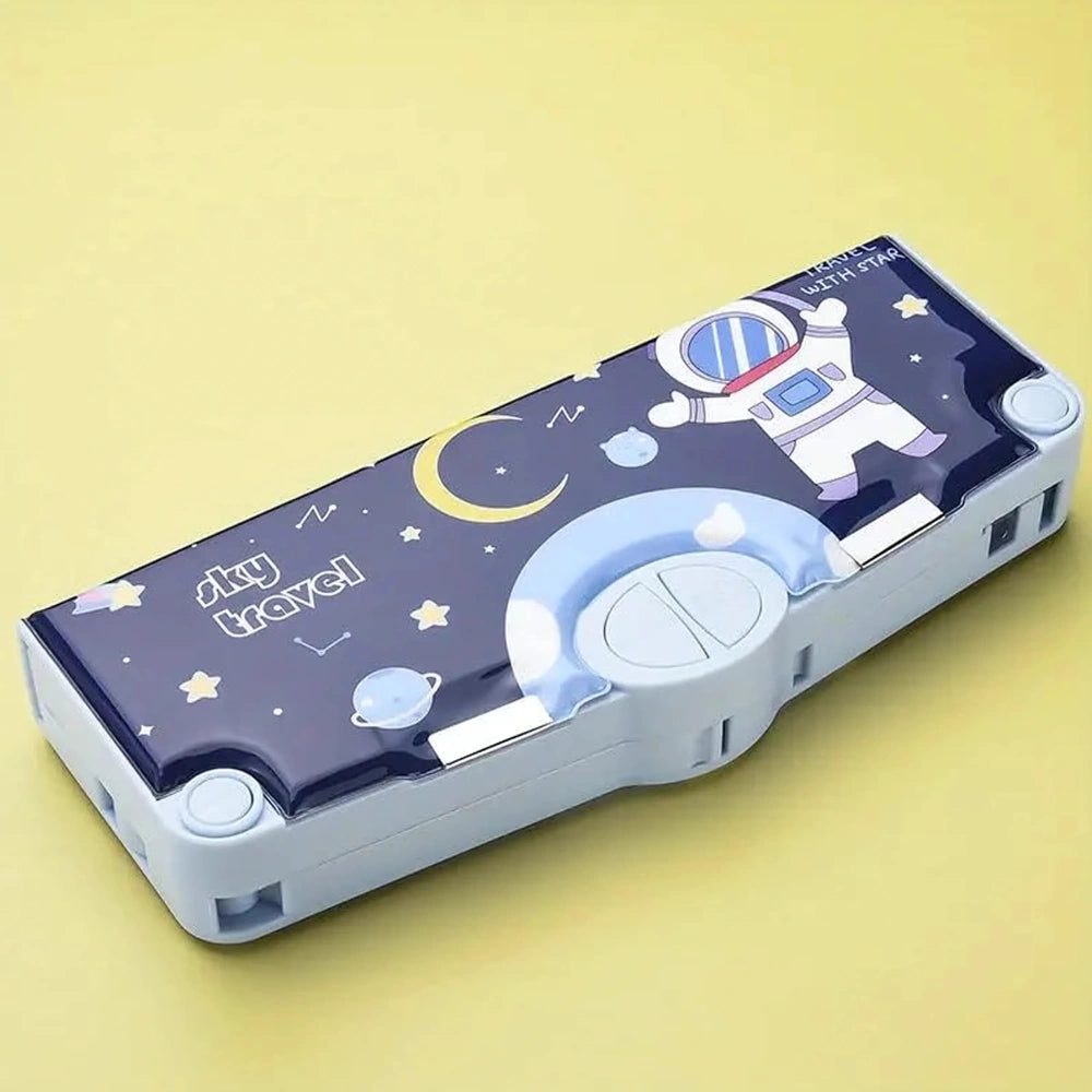 Space-Themed Magnetic Pencil Box