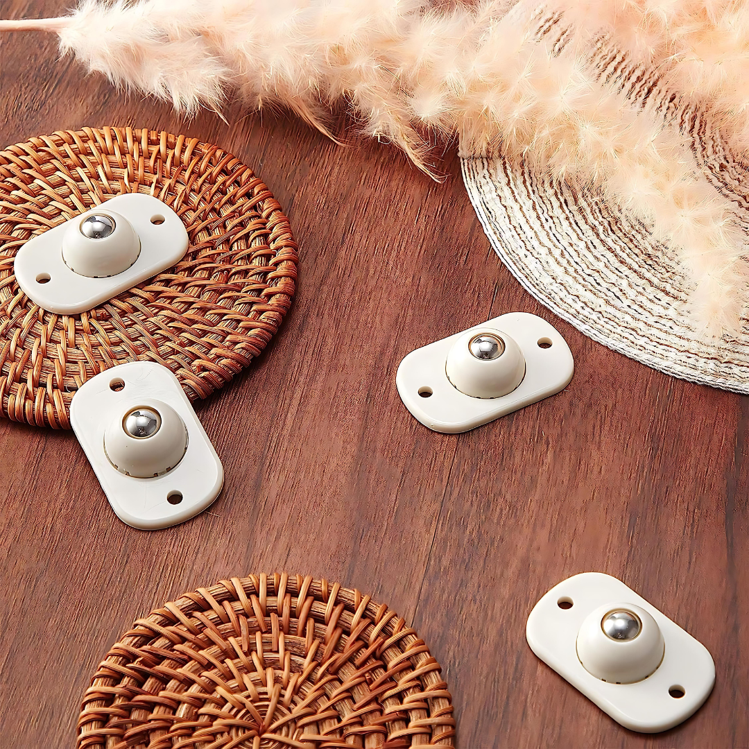 Self Adhesive Wheels Pulley (Pack of 4)