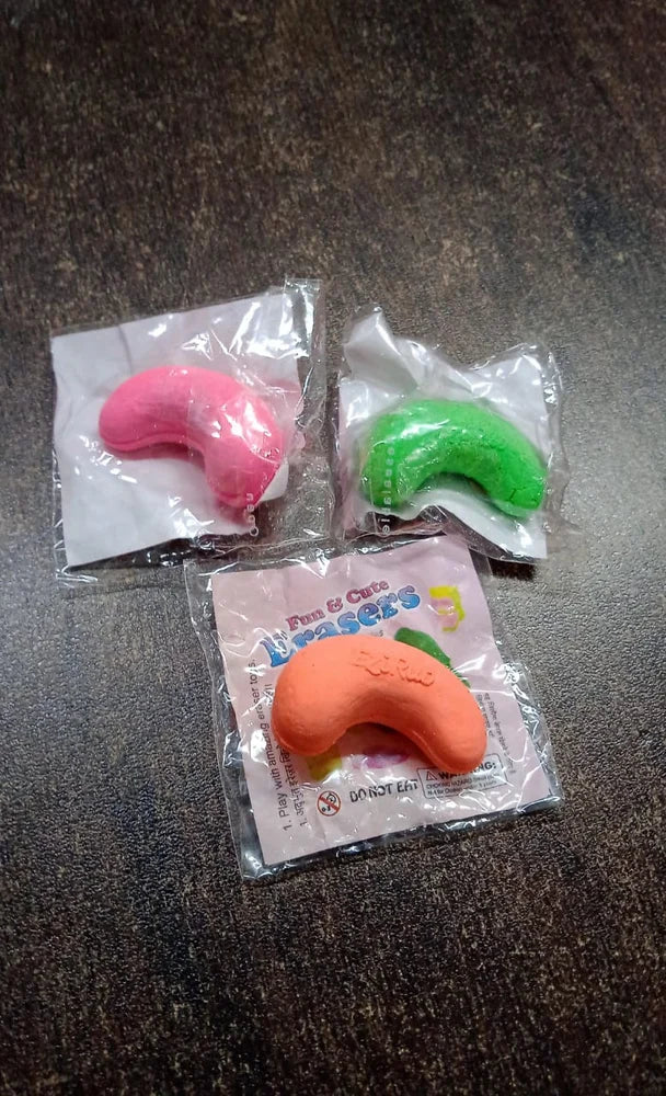 Fun Cashew-Shaped Kids Eraser