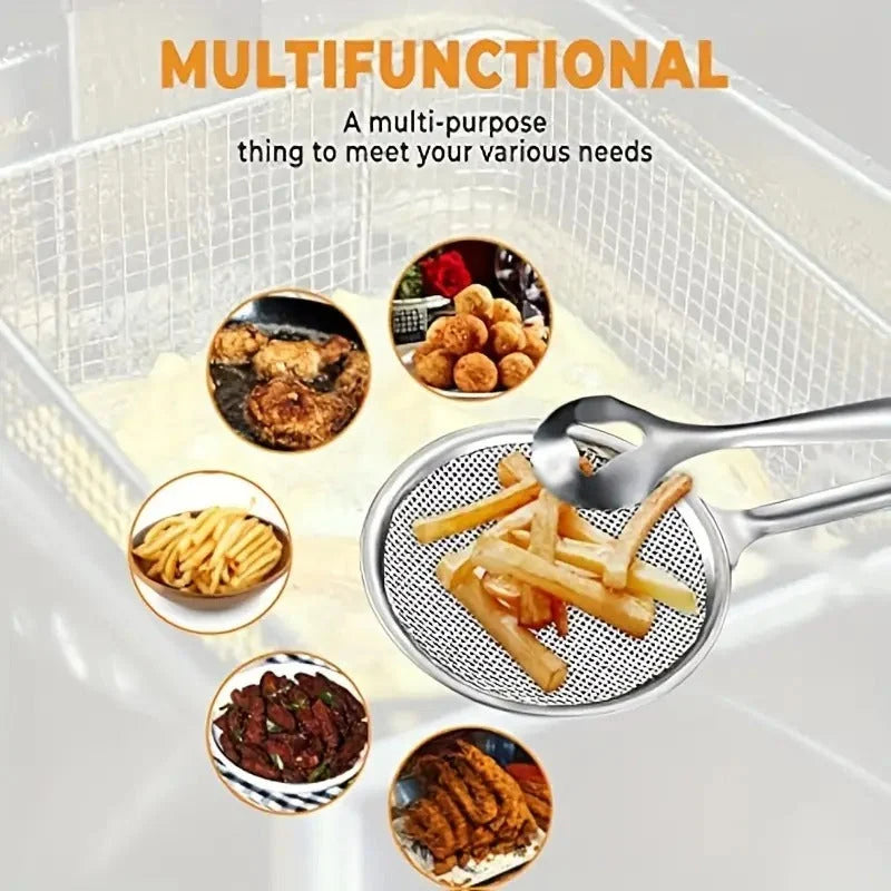 Oil-Draining Fry Spoon