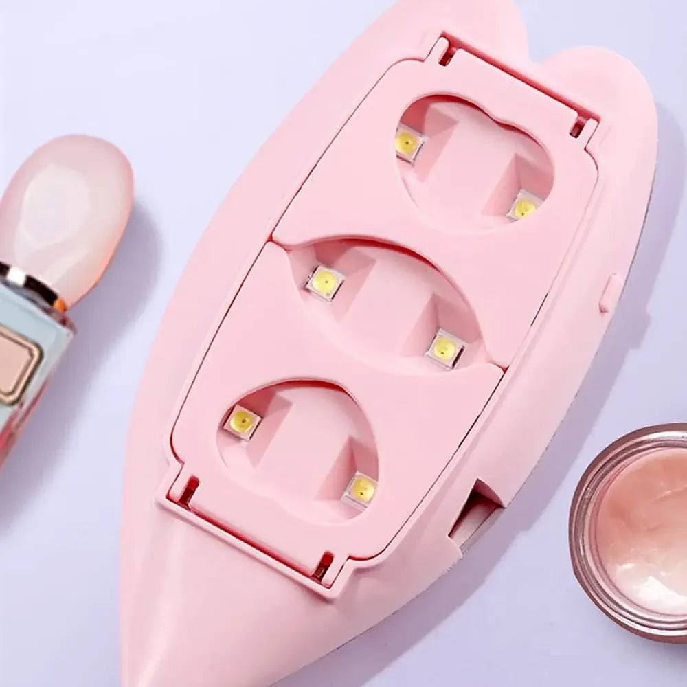 6w uv nail dryer lamp – portable gel polish curing tool for home & salon - health care