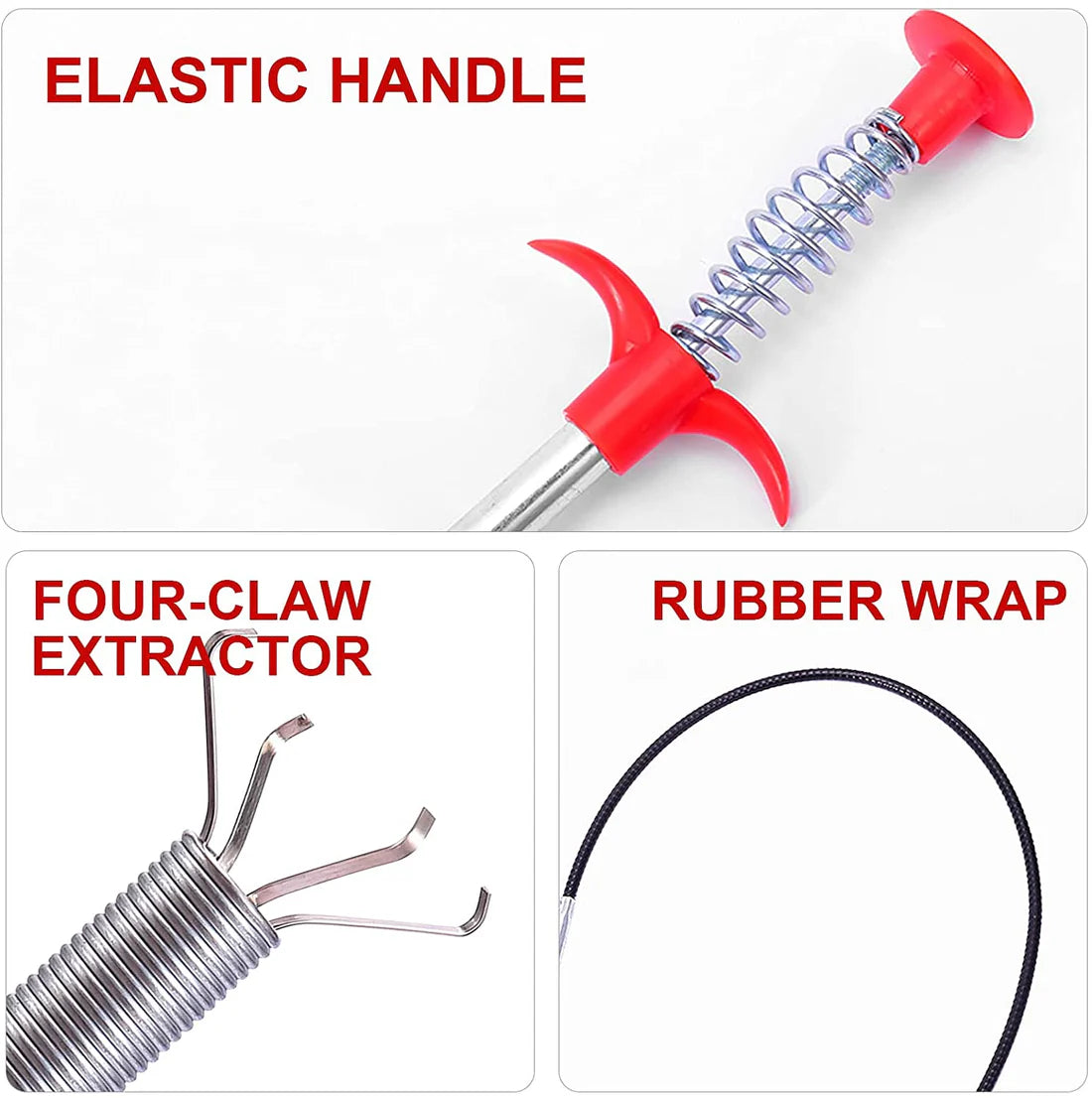 Clog-free drain cleaner tool - home improvement