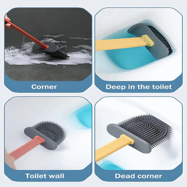 Silicone Toilet Brush Set