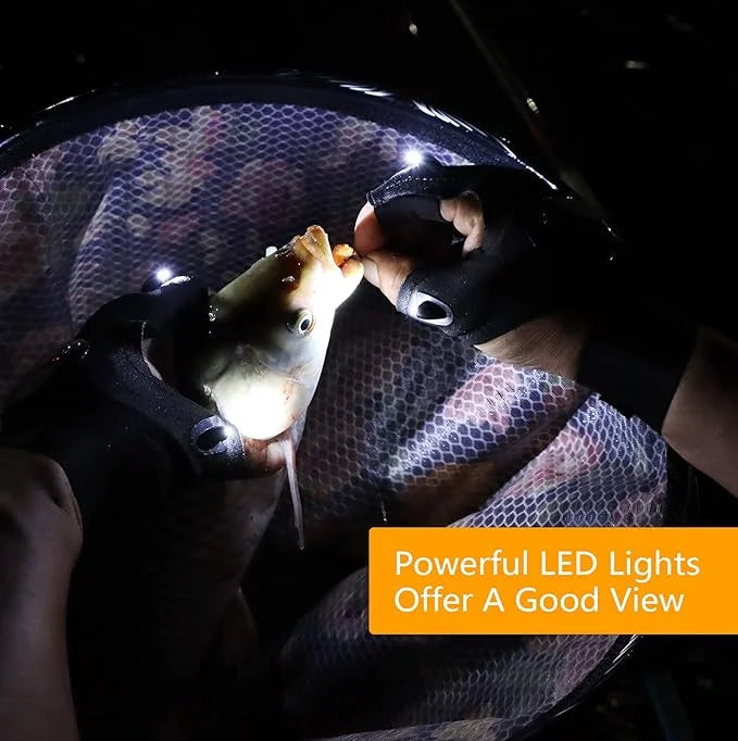 LED Flashlight Work Gloves