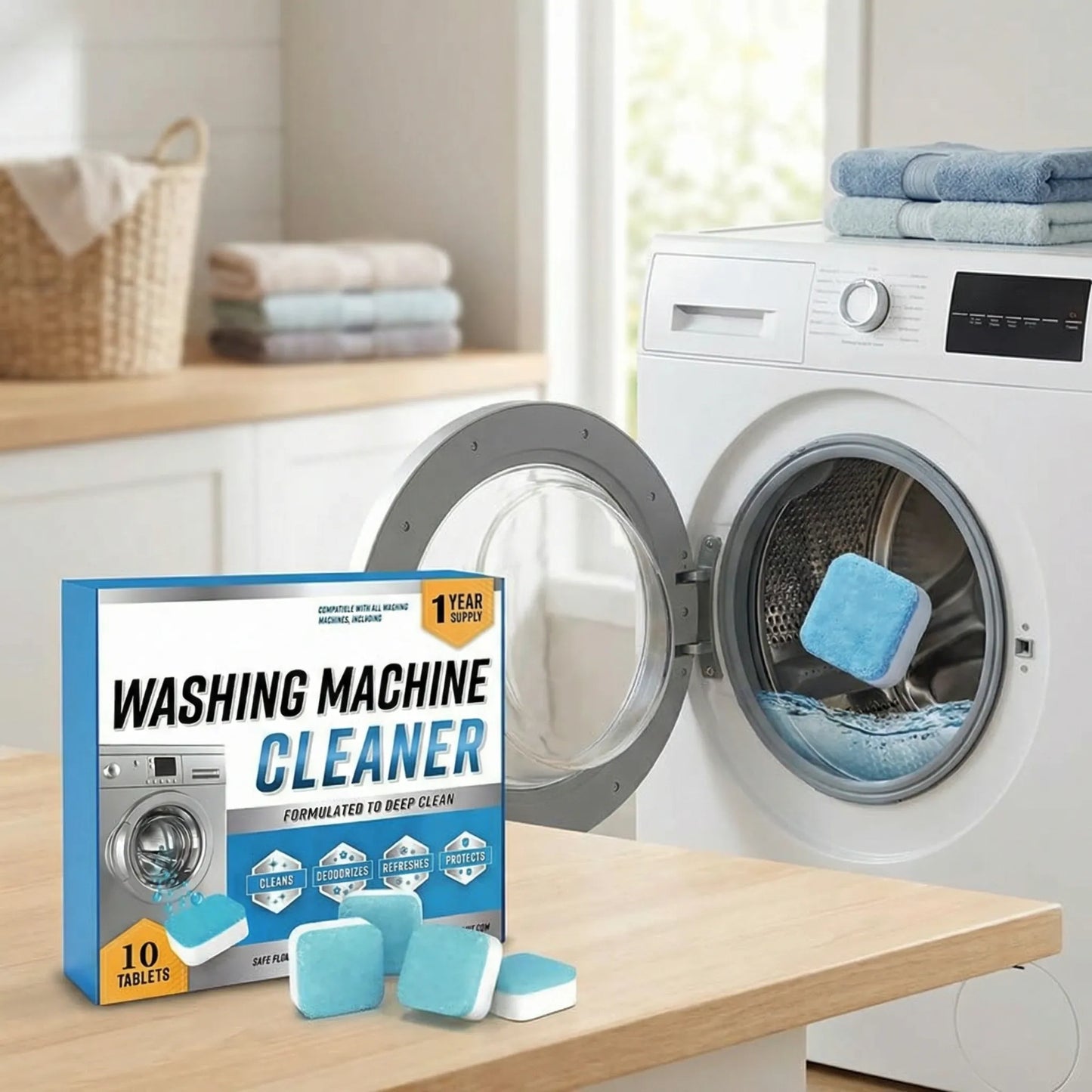 Washing Machine Deep Cleaning Tablets (Pack of 12)
