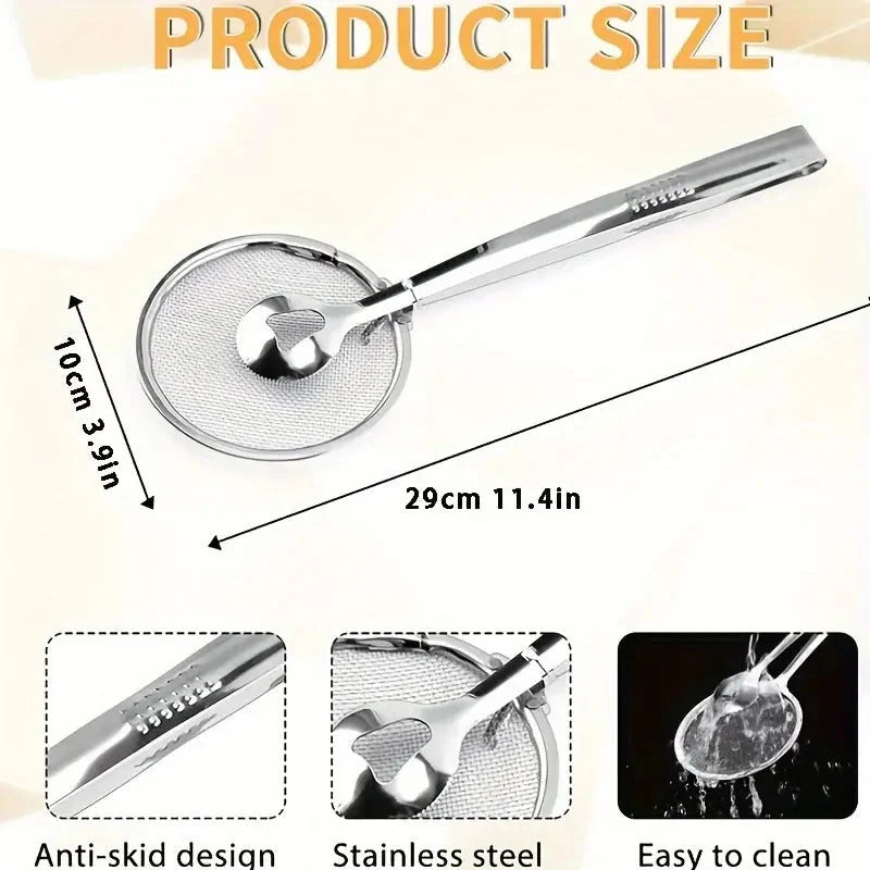 Oil-Draining Fry Spoon