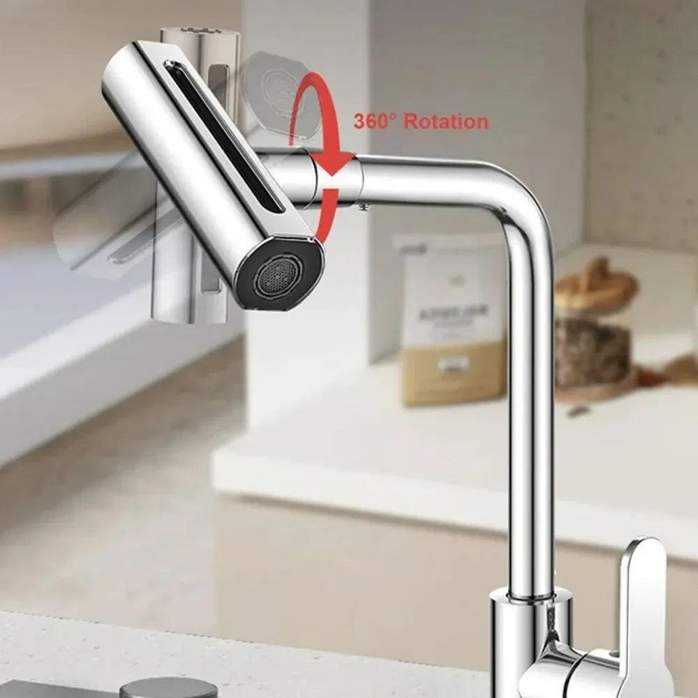 7575 multifunction shower waterfall kitchen faucet 360 rotation touch extender for sink swivel washing vegetable fruit