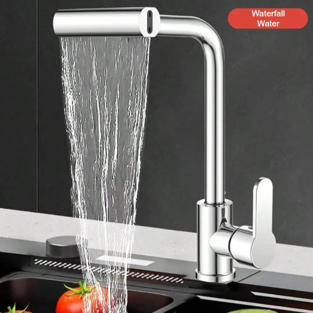 7575 multifunction shower waterfall kitchen faucet 360 rotation touch extender for sink swivel washing vegetable fruit