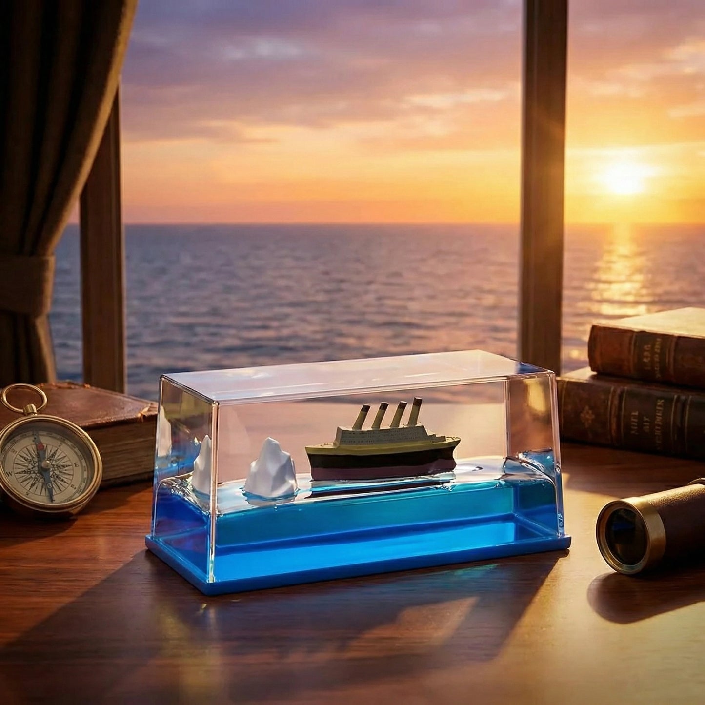 Car Dashboard Sailing Ship Showpiece