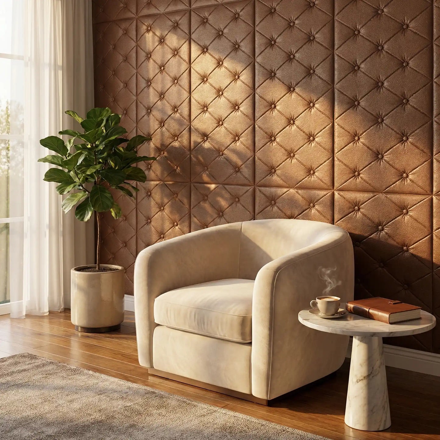 3D Textured Wall Cushion