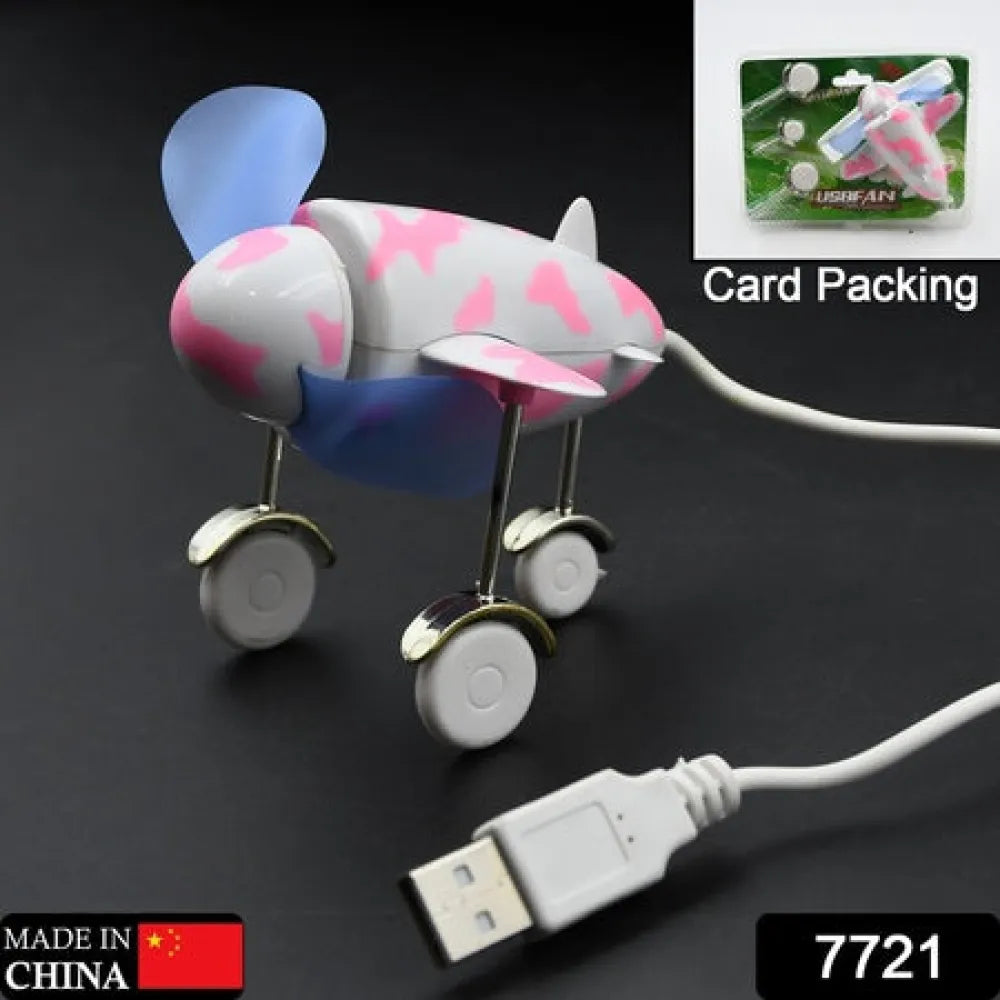 7721 plane shape usb unique design fan energy saving for laptop computer desktop - home improvement