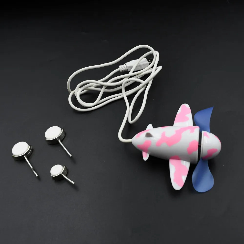 7721 plane shape usb unique design fan energy saving for laptop computer desktop - home improvement