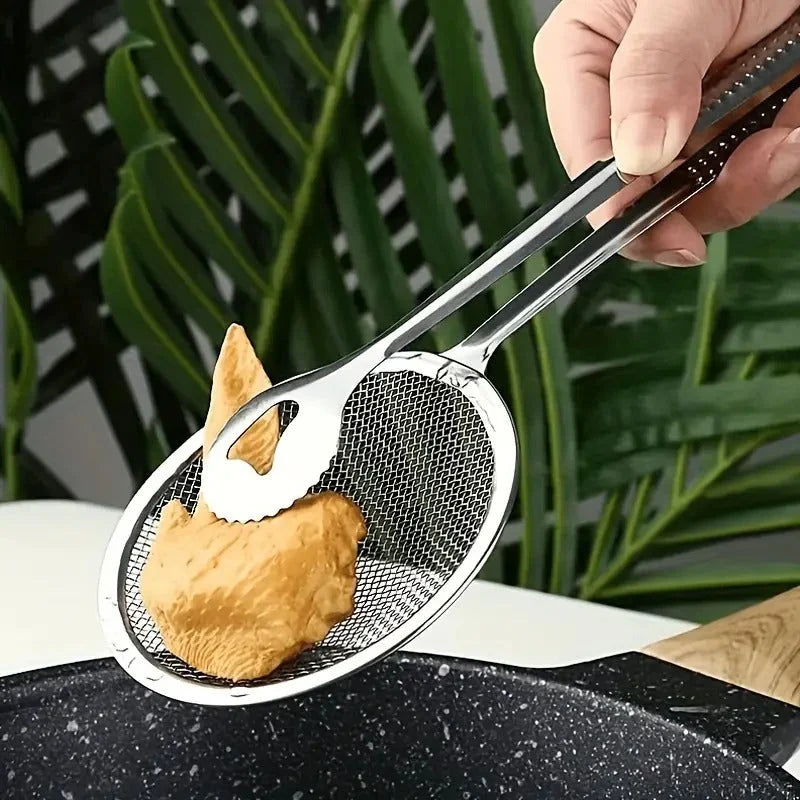 Oil-Draining Fry Spoon