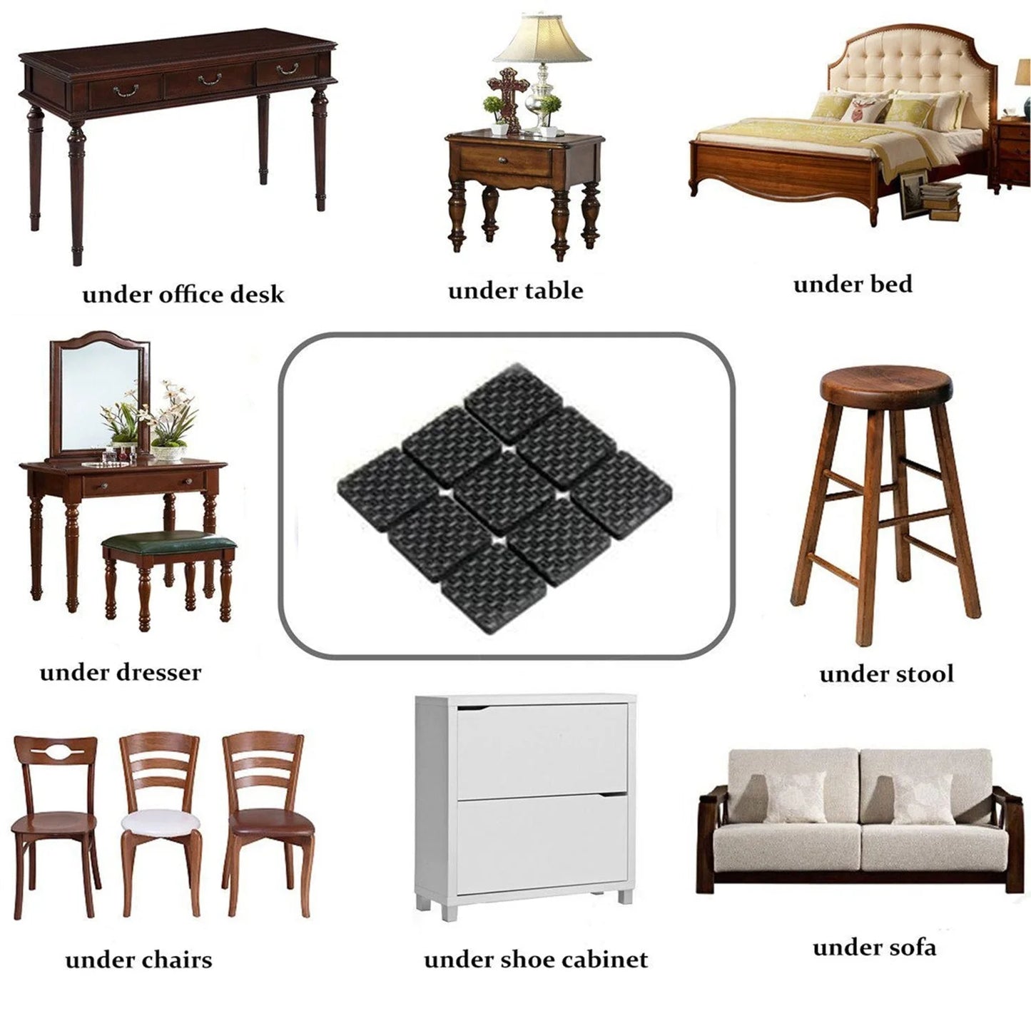 Non-Slip Furniture Pads