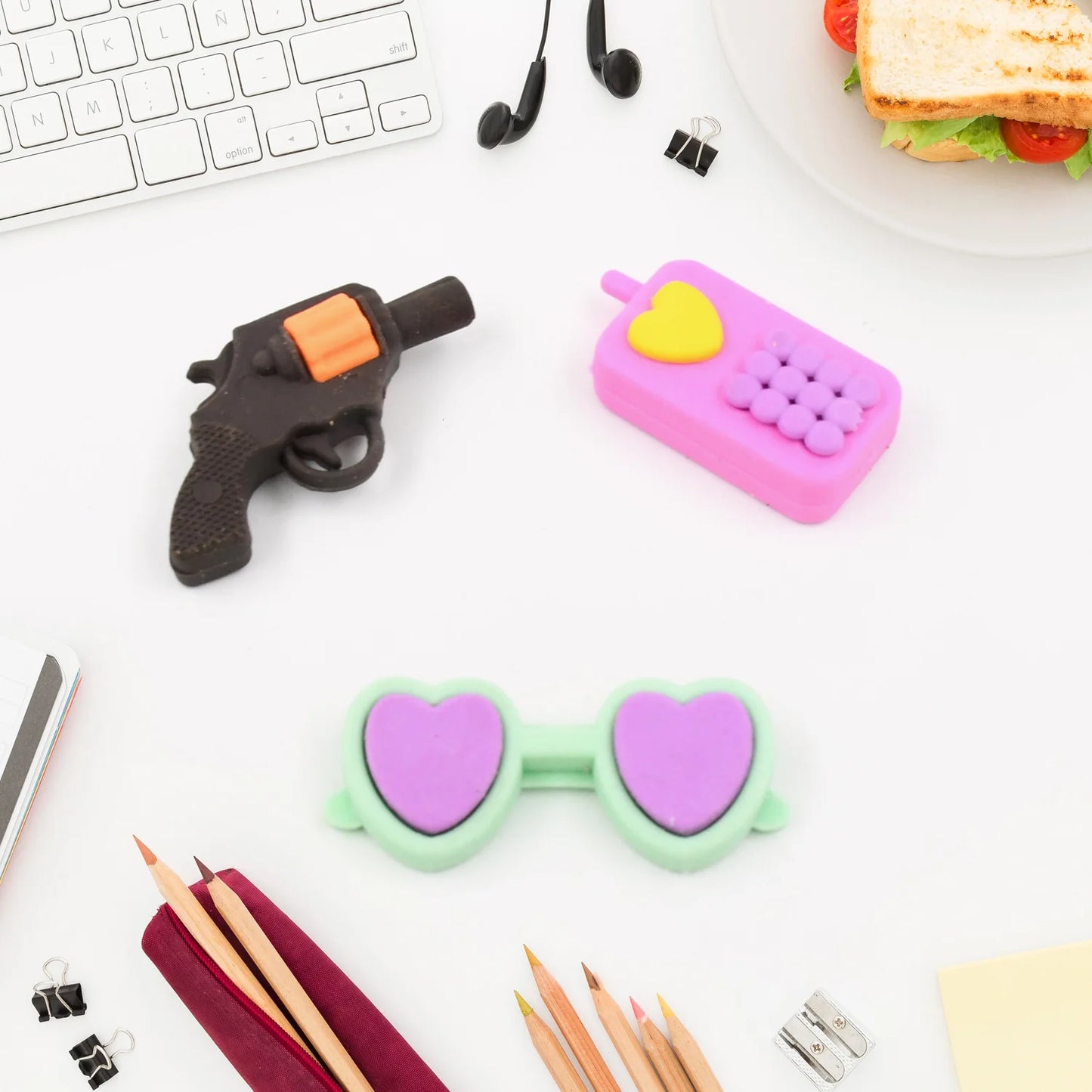 Colorful 3D Kids Erasers
