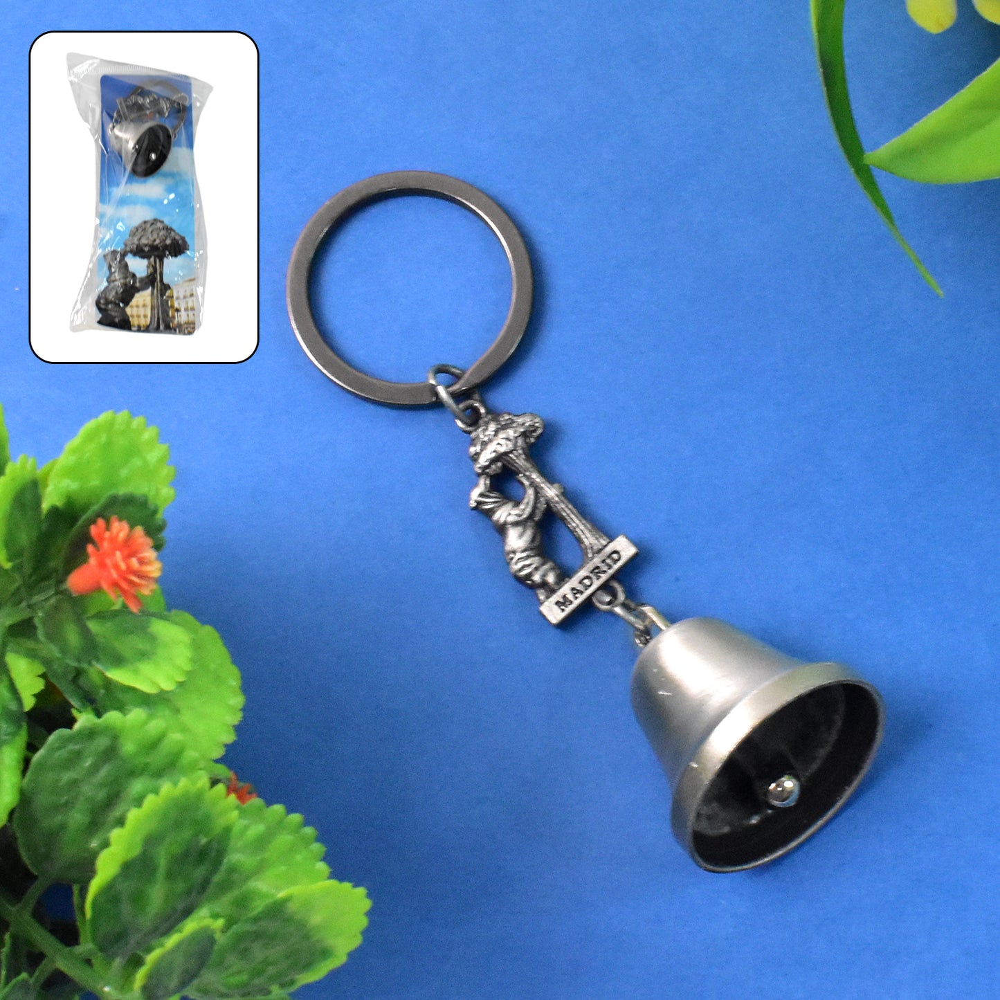 Metal Small Temple Bell Keychain Motorcycle Bell Keychain (1 Pc Mix Color)