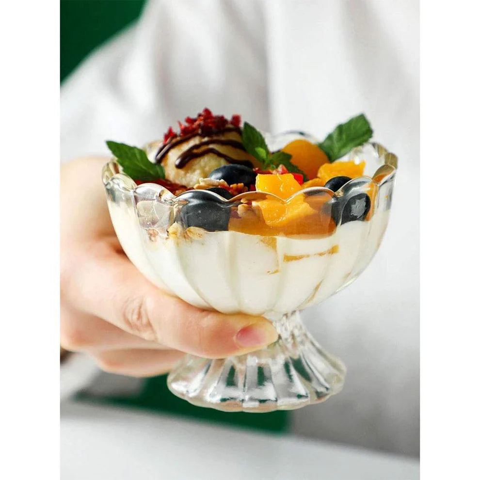 Glass Dessert Bowl Set – 6 Pcs