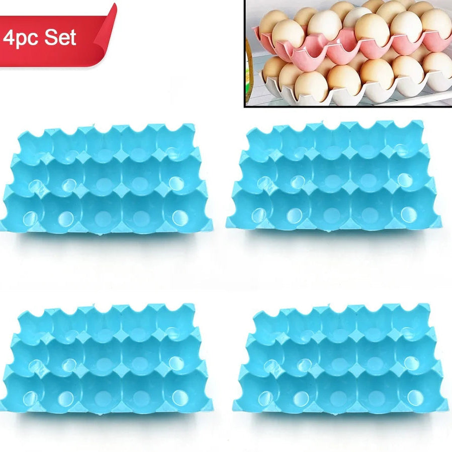 15-Cavity Egg Tray Set (4pcs)