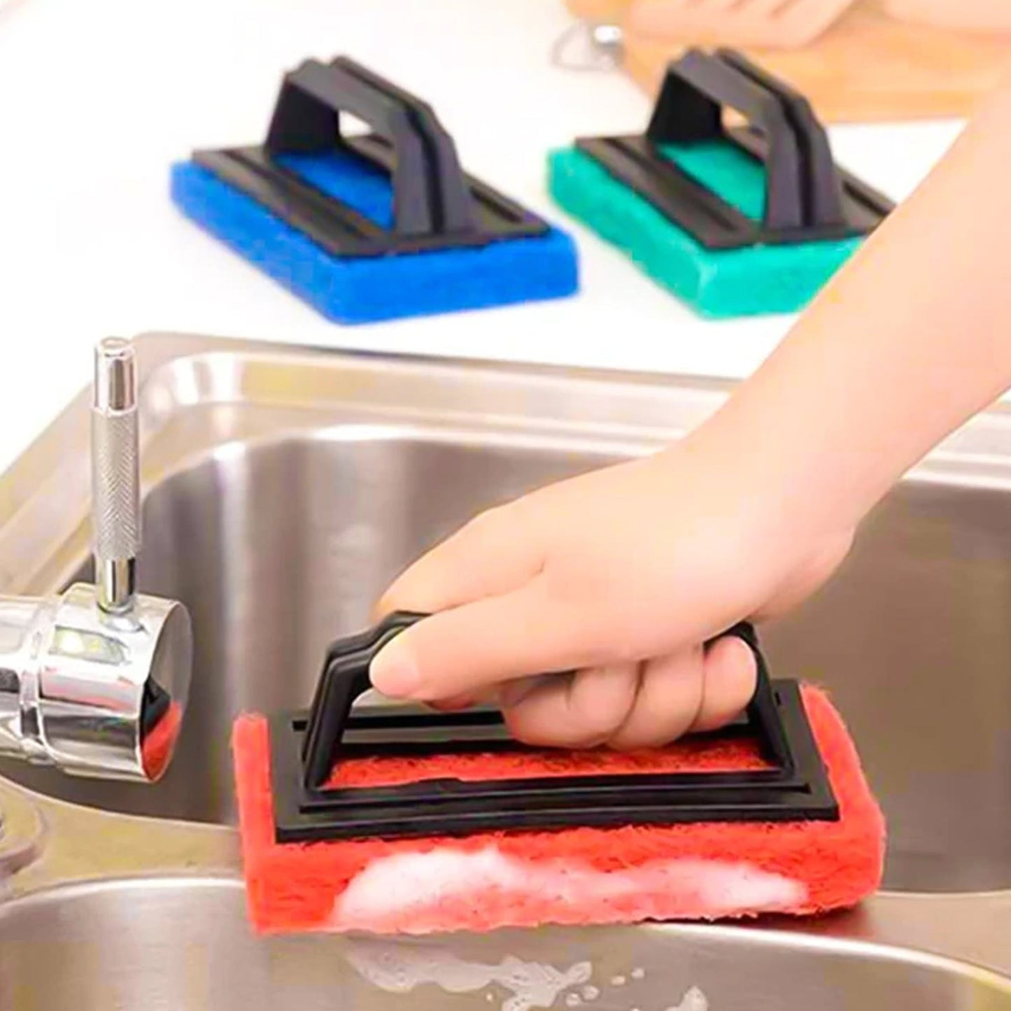 Lightweight Handle Scrubber Brush - Home & Kitchen