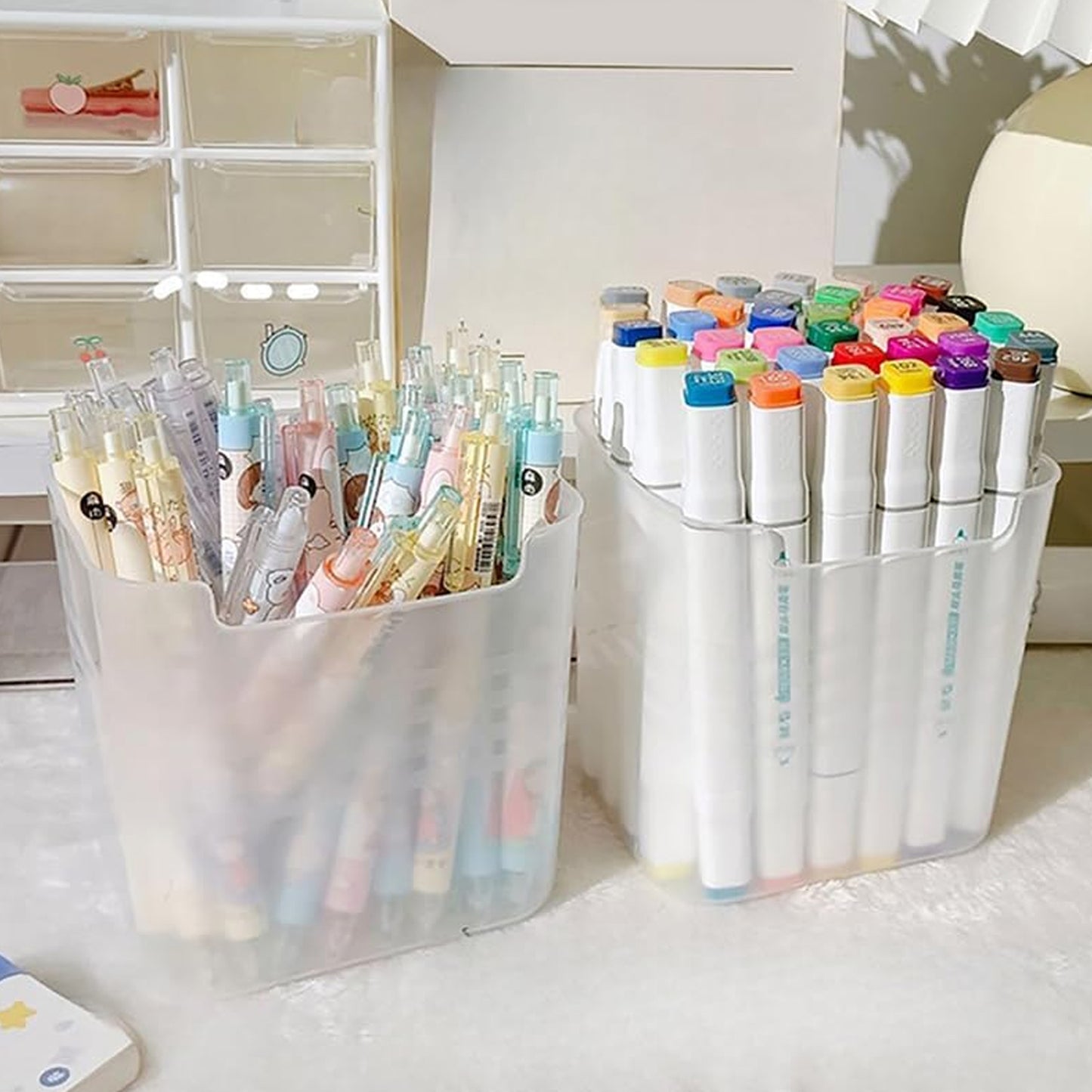 Clear Plastic Organizer Set