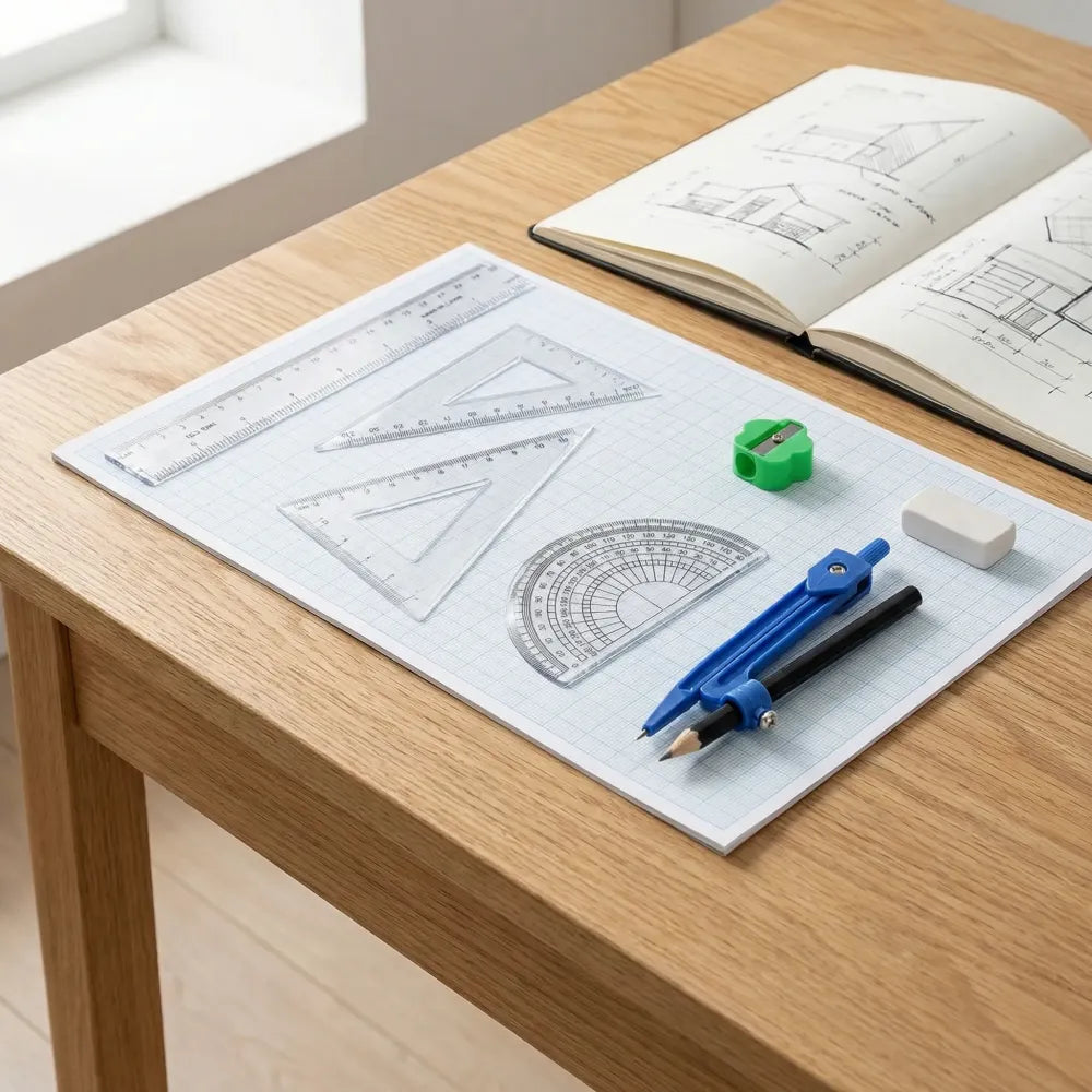 9-in-1 drafting ruler set - office