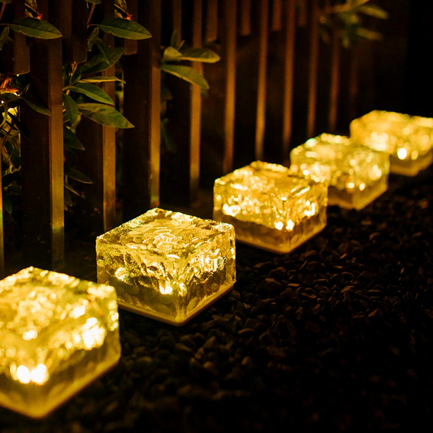 Solar Ice Cube Garden Lights