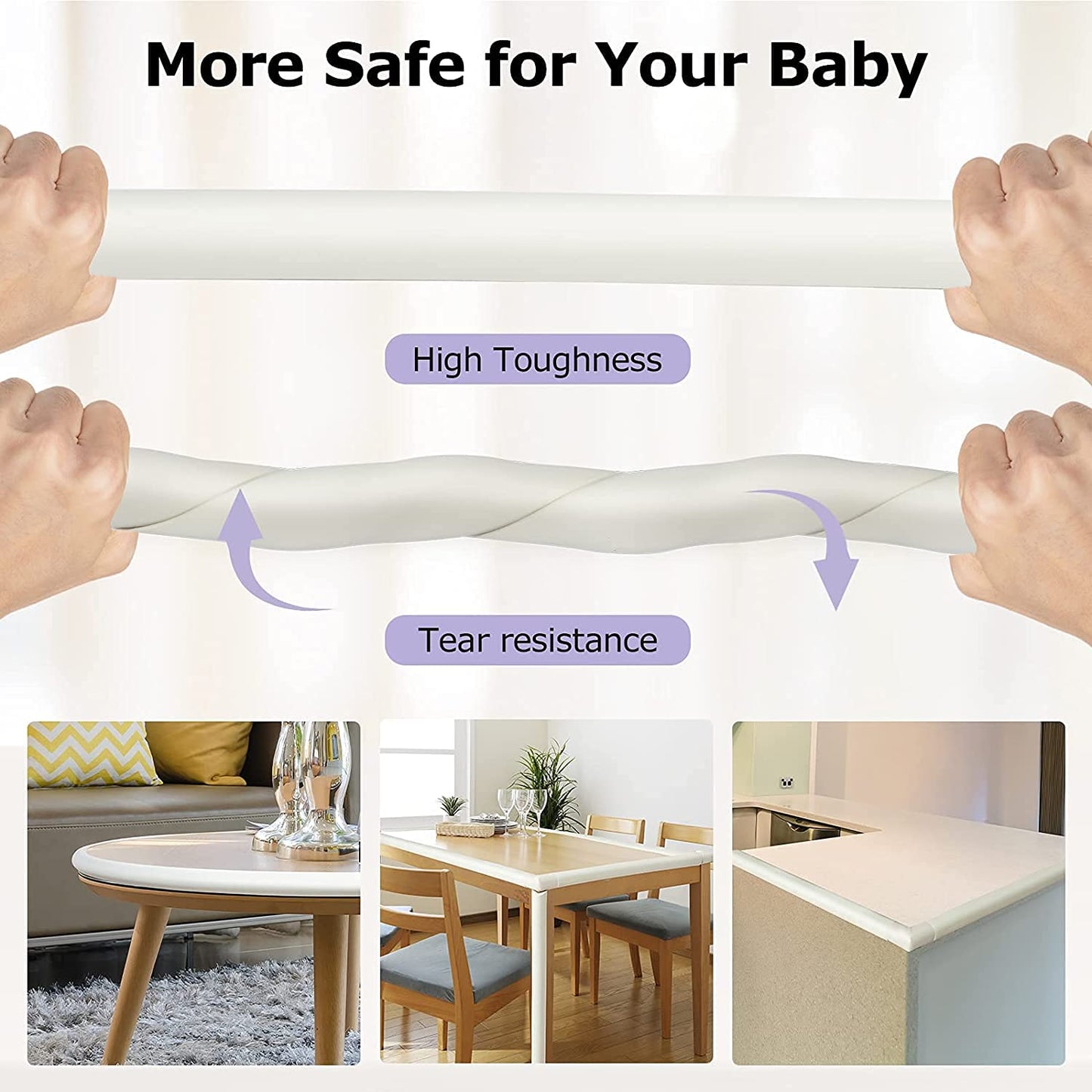 7557 Corner Proofing Edge Protector Safe Corner Cushion For Table Baby Safety Bumper Guardfurniture Bed Soft Rubber Corner Protectors For Kids (2 Mtr)