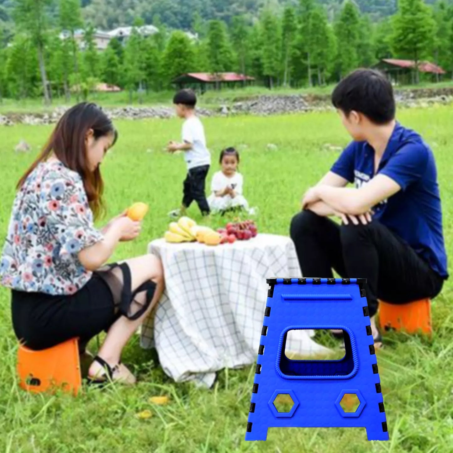 Foldable Step Stool Table