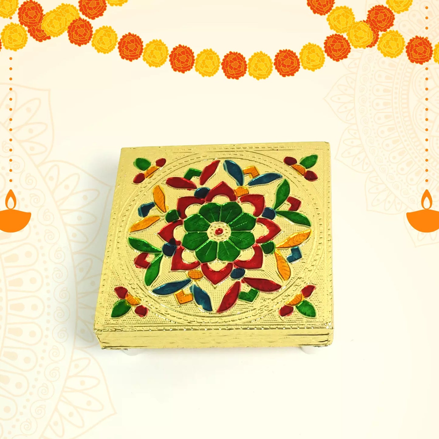 Decorative Wooden Chowki Bajot