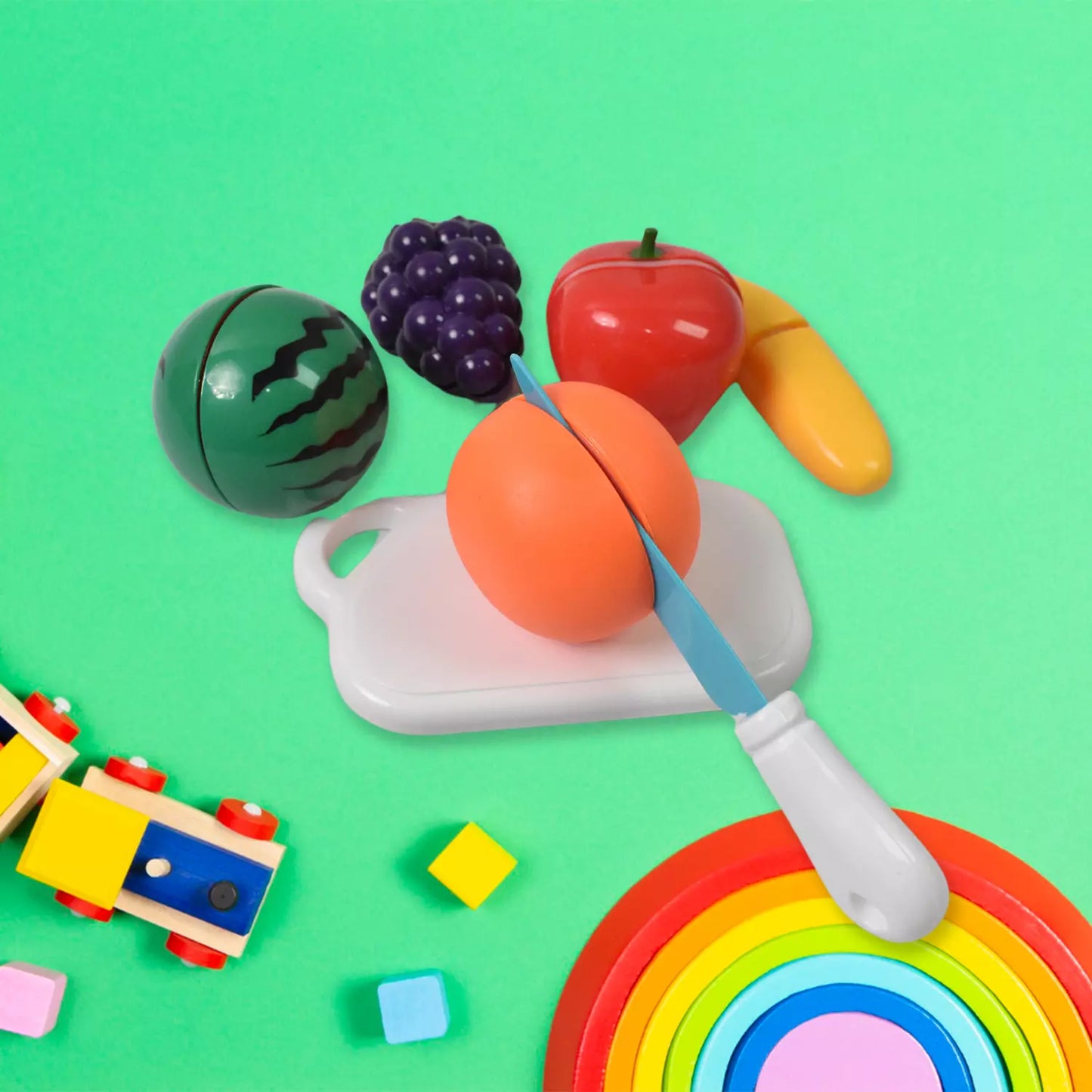 Wooden Sliceable Fruit Set