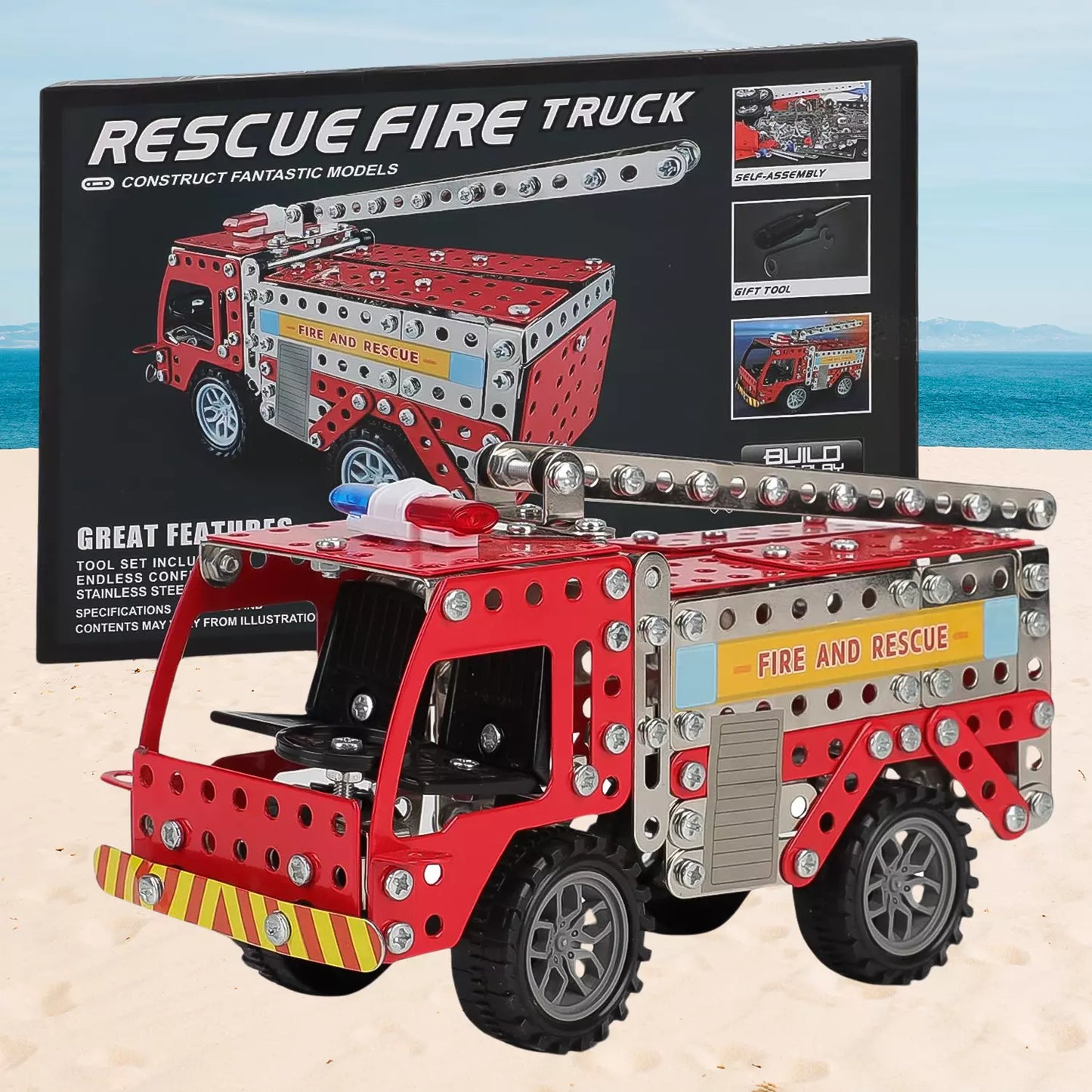 Metal Fire Truck Kit