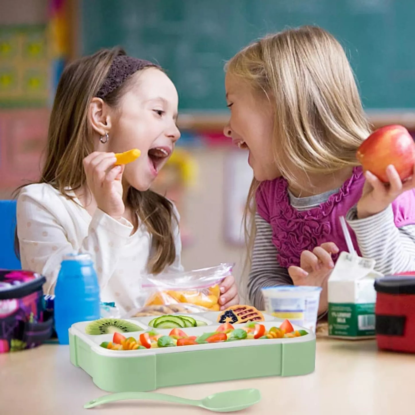 Leak-Proof 4-Compartment Lunch Box