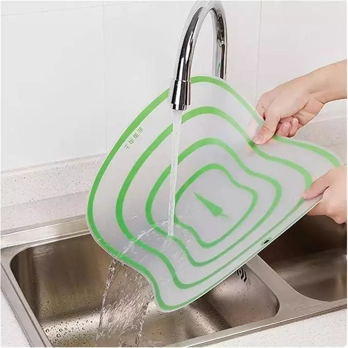 Flexible transparent cutting board