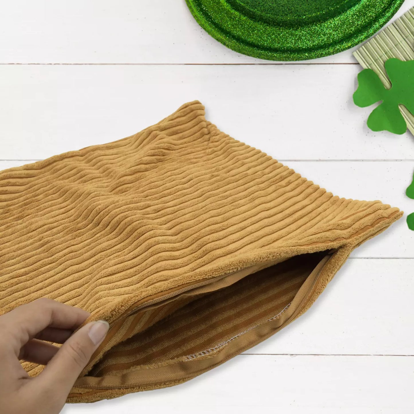 Corduroy Decorative Pillow Cover