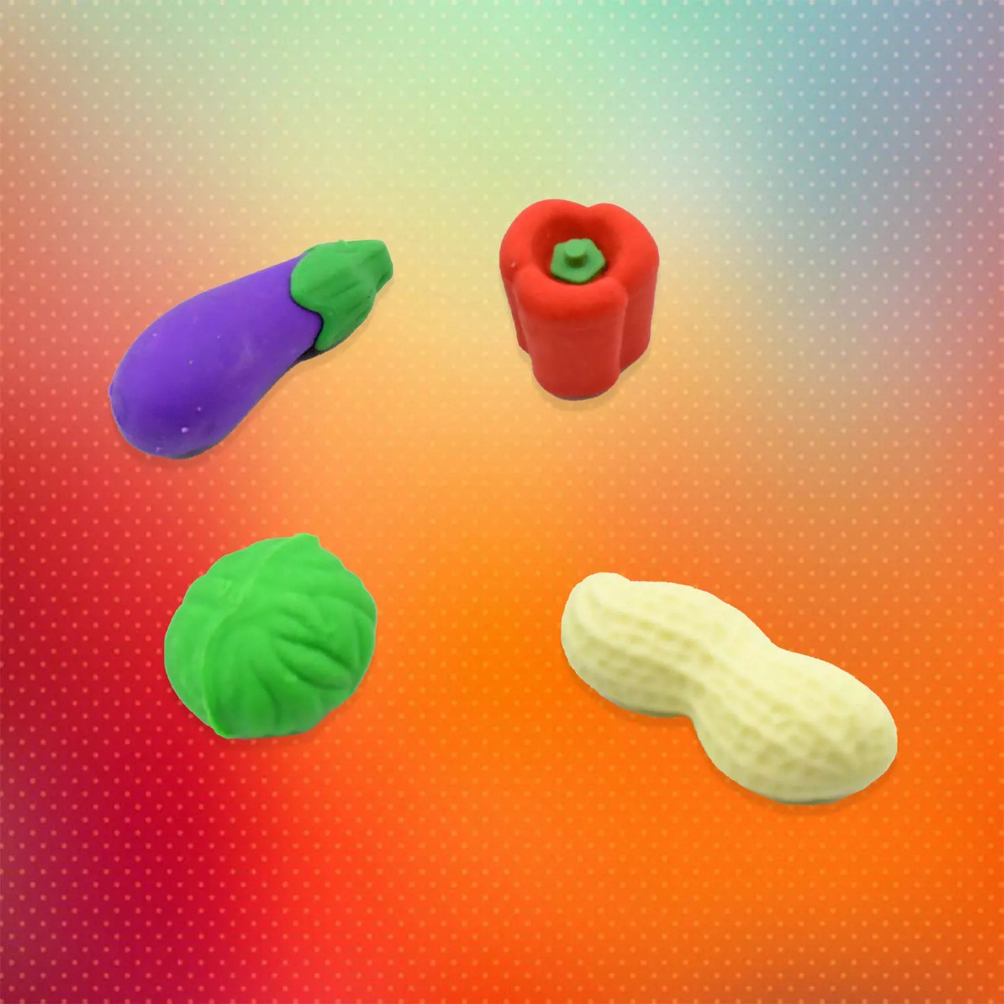 Mini Fruit & Veggie Erasers