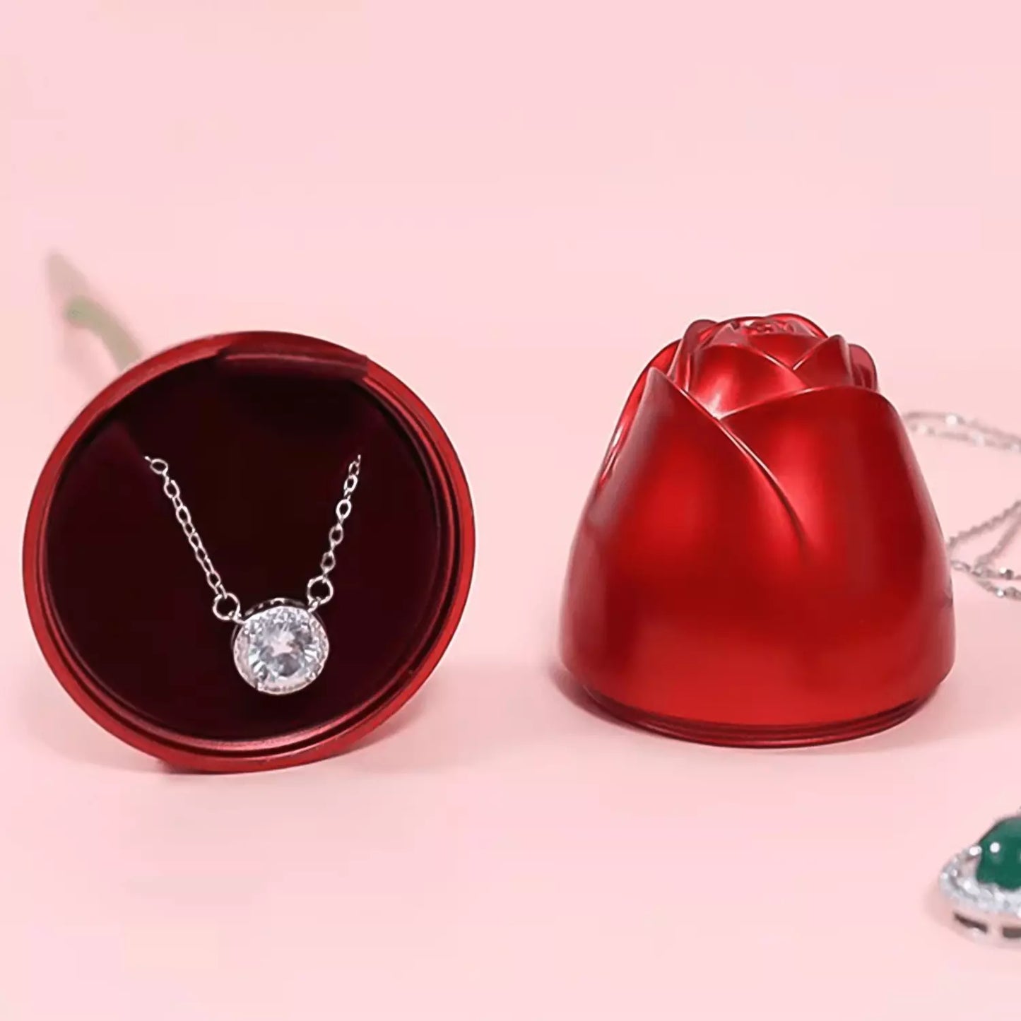Red Rose Jewelry Box