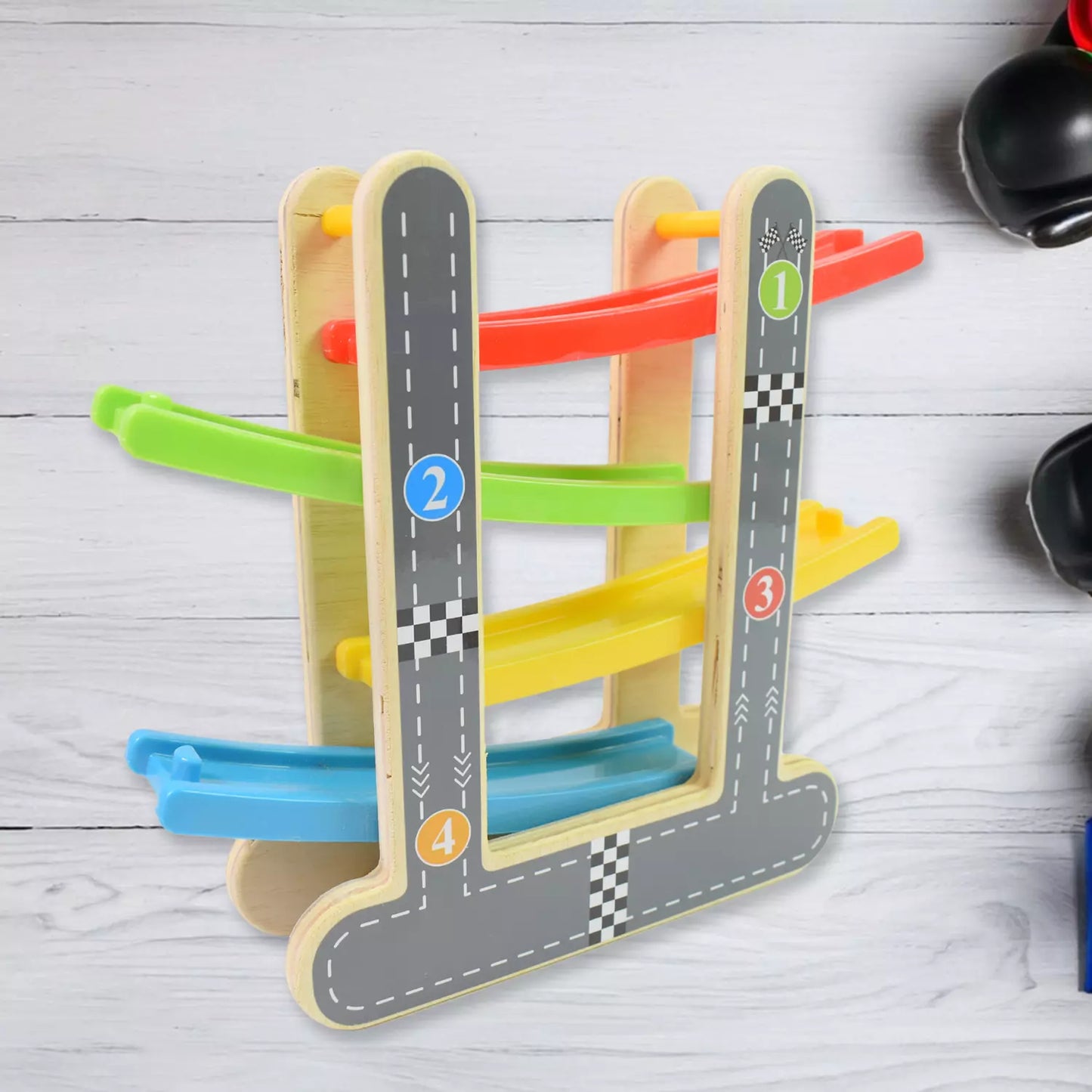 Wooden Click-Clack Racer Set