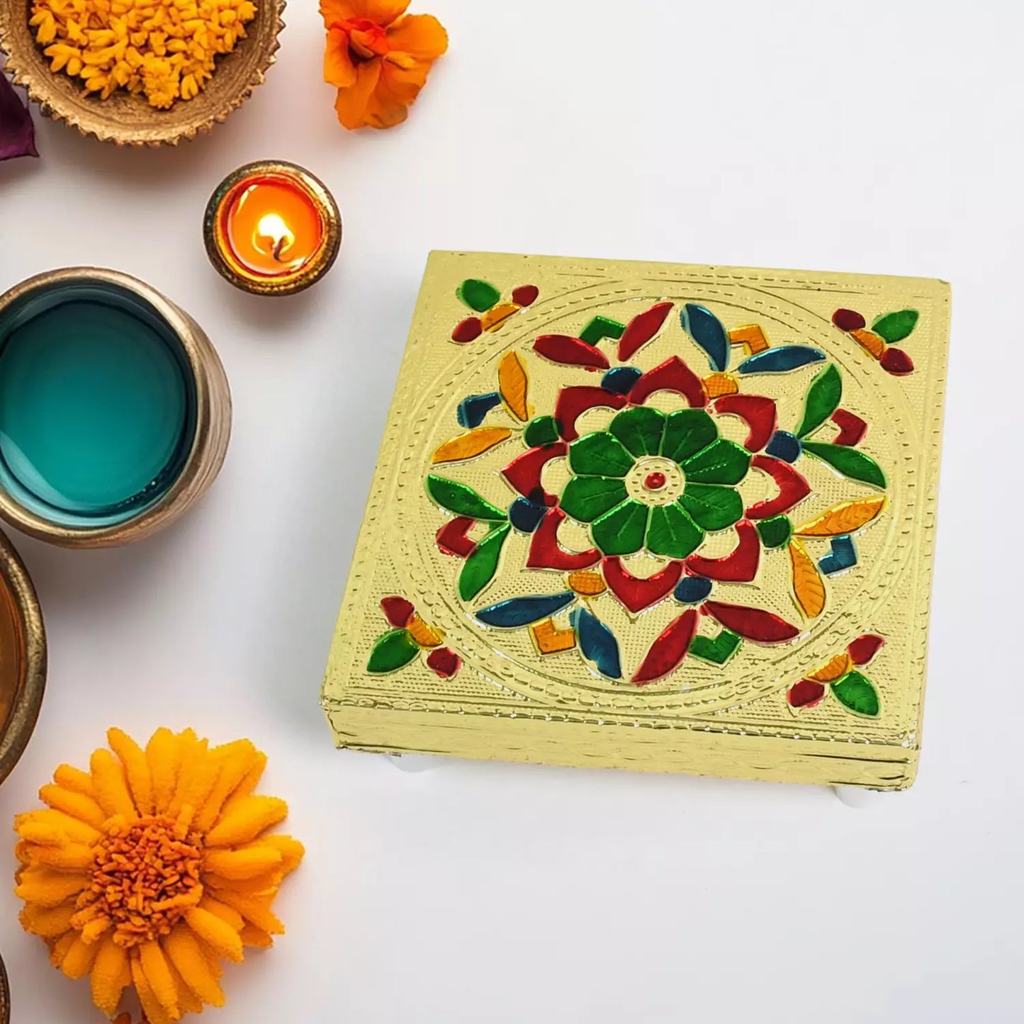 Decorative Wooden Chowki Bajot