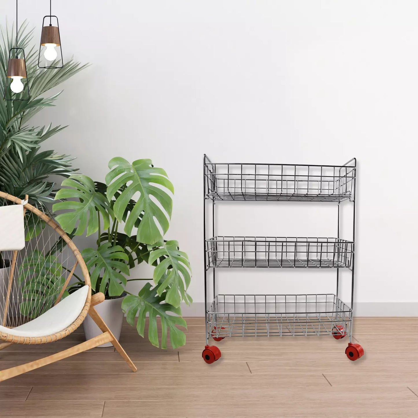 3-Tier Stainless Kitchen Cart