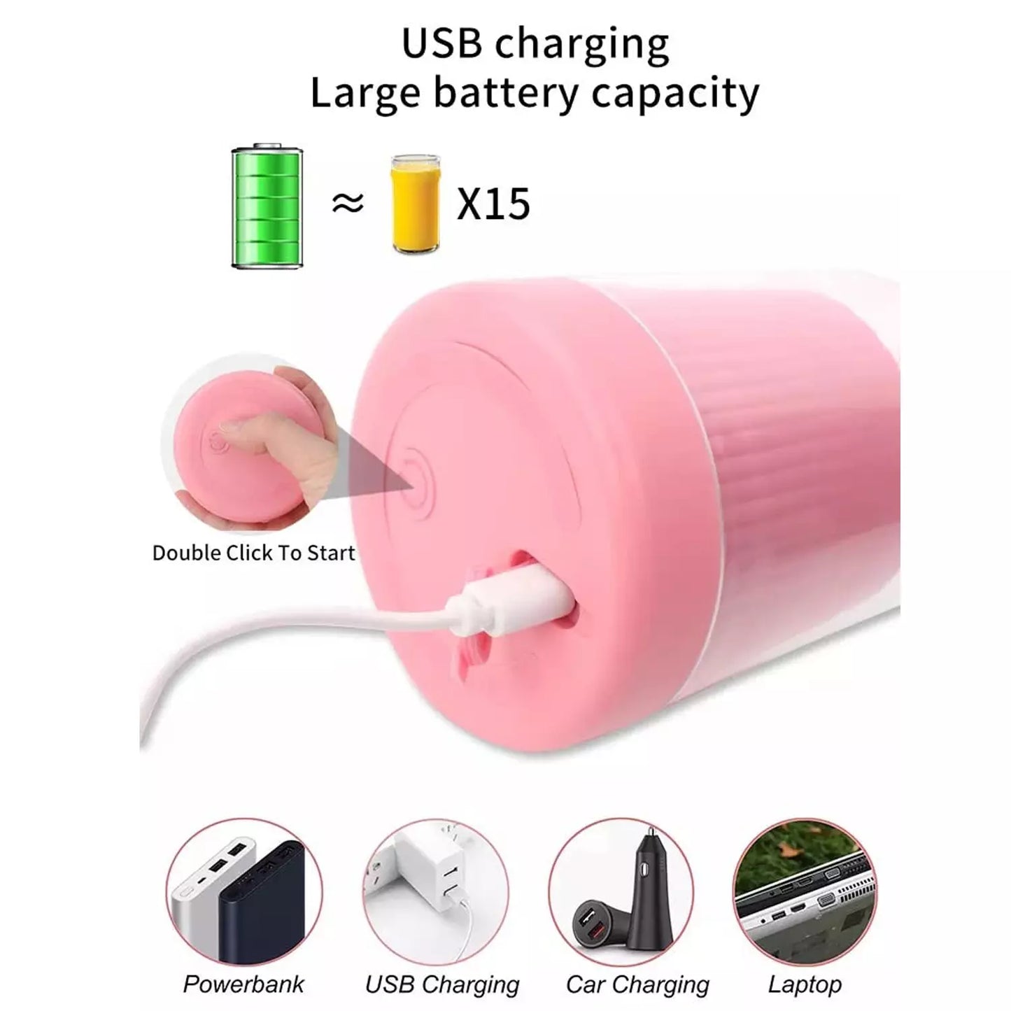 Portable USB Smoothie Blender