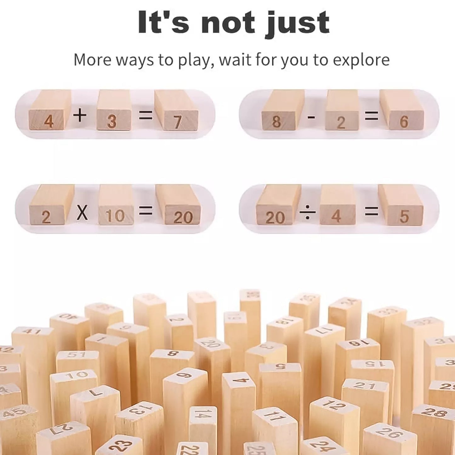 Wooden Stacking Tower Game