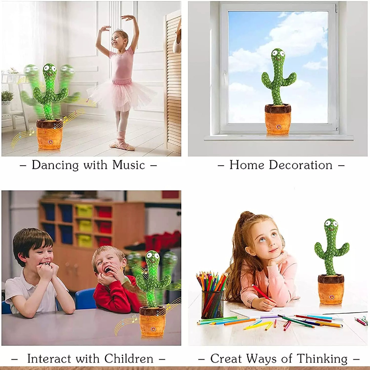 Musical dancing cactus toy - toys