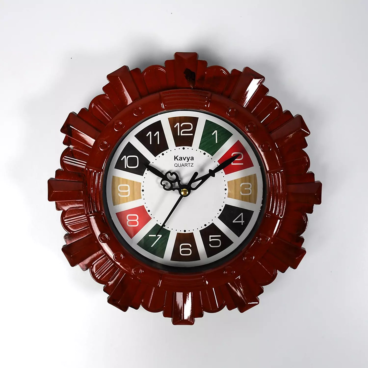 Wooden-Look Wall Clock