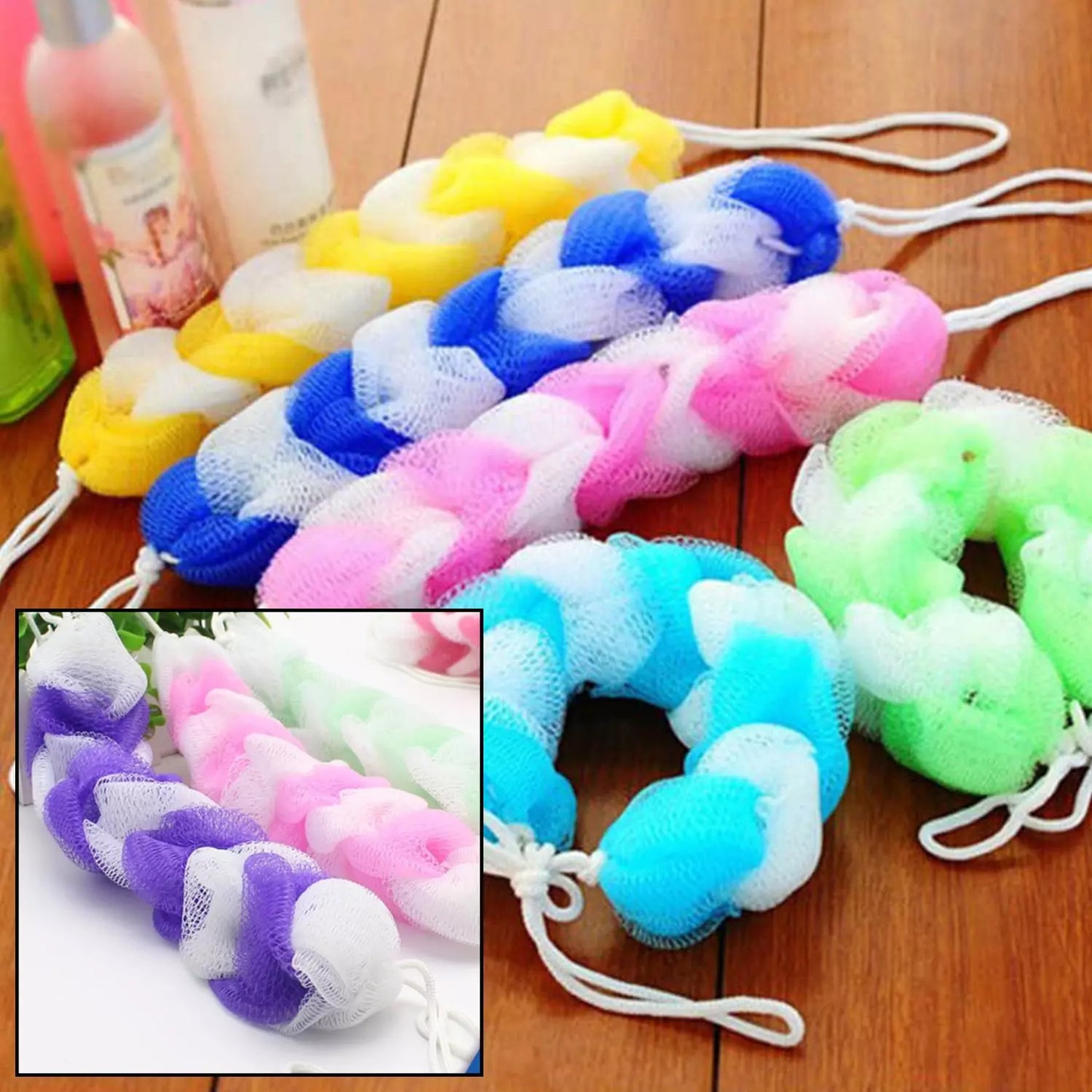 Hanging Loofah Sponge Pack